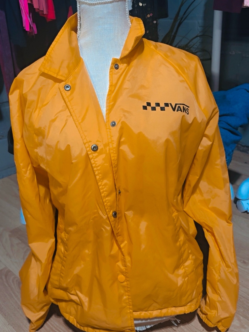 Vans Yellow Checker Logo Bomber-Style Jacket